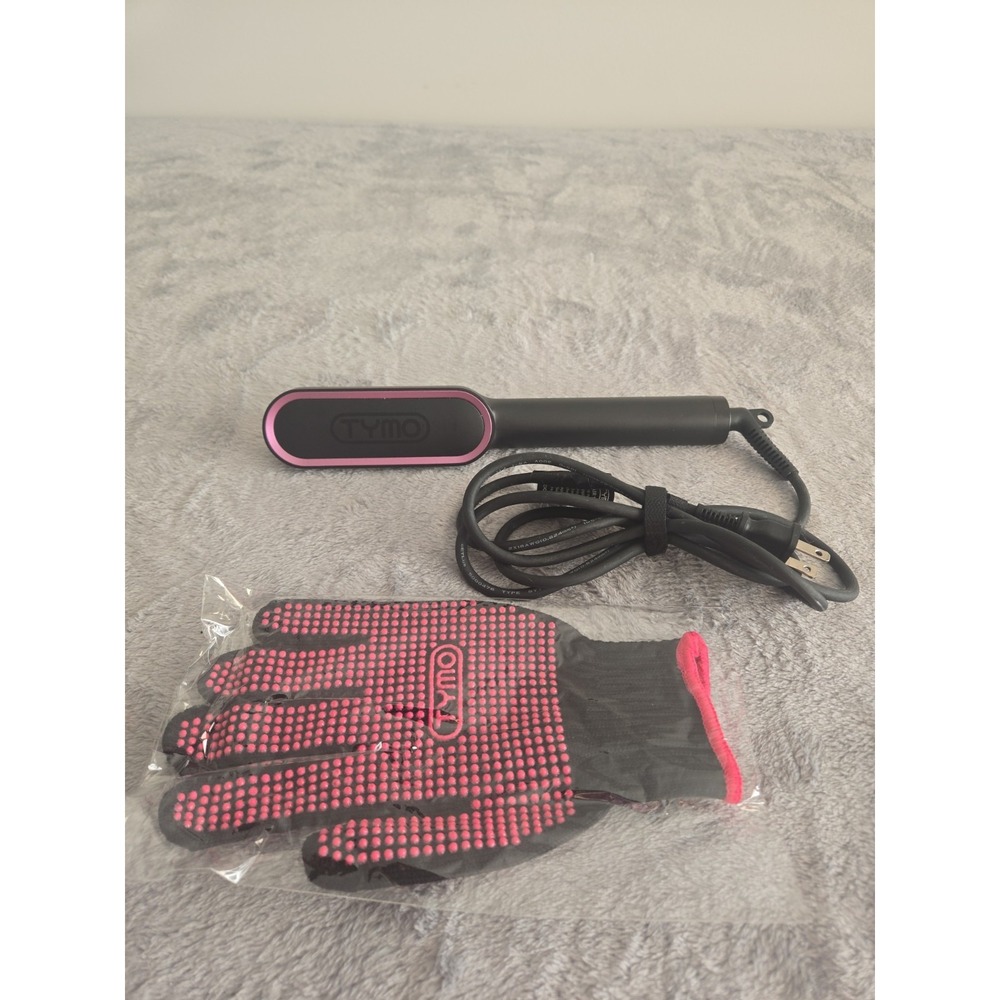 TYMO Ring Plus Ionic Hair Straightener Comb/Brush Electric W Heat Glove